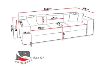 Knocklong 3-seters Sovesofa - Møbler - Sofaer - Sovesofaer - 3 seters sovesofa