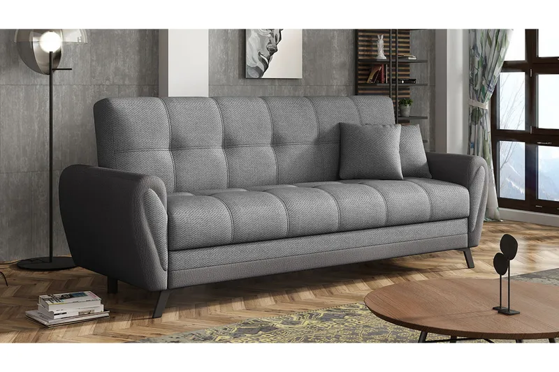 Laterse 3-seters Sofa - Grå - Møbler - Sofaer - Sovesofaer - 3 seters sovesofa