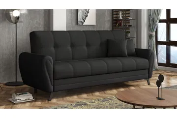 Laterse 3-seters Sofa - Svart - Møbler - Sofaer - Sovesofaer - 3 seters sovesofa