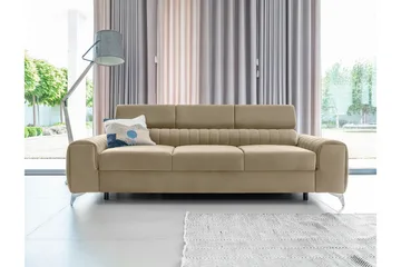 Laurece Sovesofa 3-seter - Beige - Møbler - Sofaer - Sovesofaer - 3 seters sovesofa
