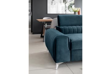 Laurece Sovesofa 3-seter - Blå - Møbler - Sofaer - Sovesofaer - 3 seters sovesofa