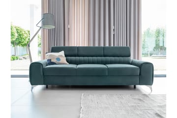 Laurece Sovesofa 3-seter - Blå - Møbler - Sofaer - Sovesofaer - 3 seters sovesofa