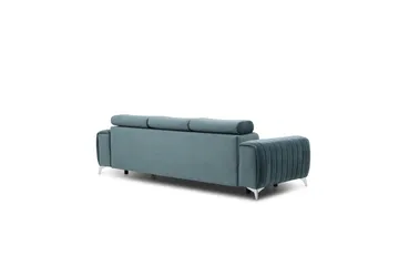 Laurece Sovesofa 3-seter - Blå - Møbler - Sofaer - Sovesofaer - 3 seters sovesofa