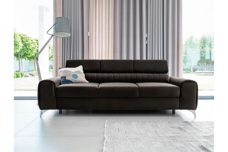 Laurece Sovesofa 3-seter - Brun - Møbler - Sofaer - Sovesofaer - 3 seters sovesofa