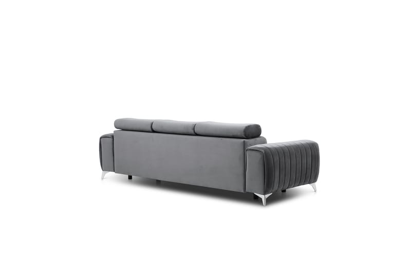 Laurece Sovesofa 3-seter - Grå - Møbler - Sofaer - Sovesofaer - 3 seters sovesofa
