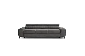 Laurece Sovesofa 3-seter - Grå - Møbler - Sofaer - Sovesofaer - 3 seters sovesofa