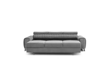 Laurece Sovesofa 3-seter - Grå - Møbler - Sofaer - Sovesofaer - 3 seters sovesofa