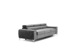 Laurece Sovesofa 3-seter - Grå - Møbler - Sofaer - Sovesofaer - 3 seters sovesofa