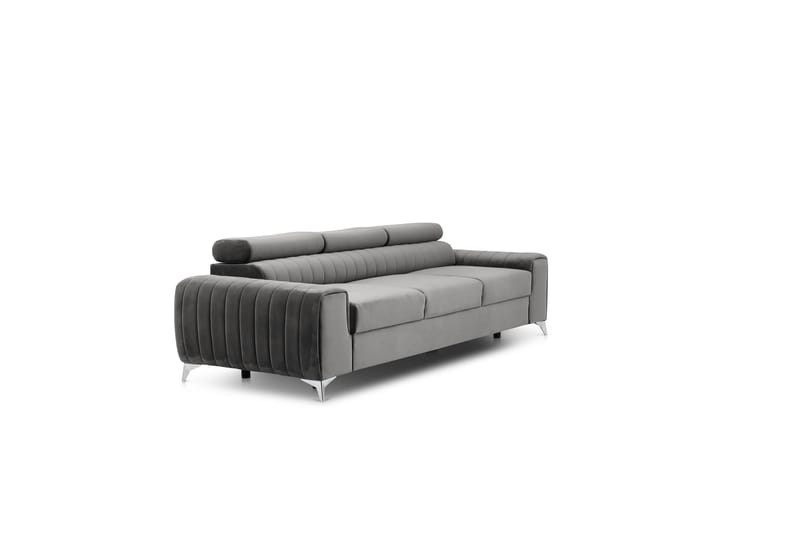 Laurece Sovesofa 3-seter - Grå - Møbler - Sofaer - Sovesofaer - 3 seters sovesofa
