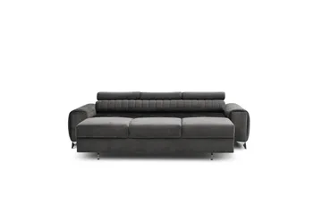 Laurece Sovesofa 3-seter - Grå - Møbler - Sofaer - Sovesofaer - 3 seters sovesofa