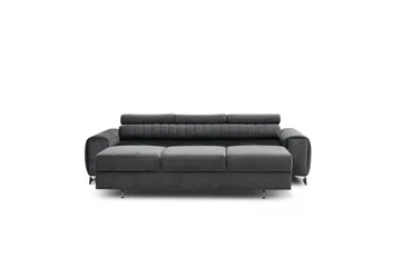 Laurece Sovesofa 3-seter - Grå - Møbler - Sofaer - Sovesofaer - 3 seters sovesofa