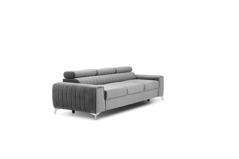 Laurece Sovesofa 3-seter - Grå - Møbler - Sofaer - Sovesofaer - 3 seters sovesofa