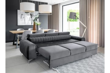 Laurece Sovesofa 3-seter - Grå - Møbler - Sofaer - Sovesofaer - 3 seters sovesofa