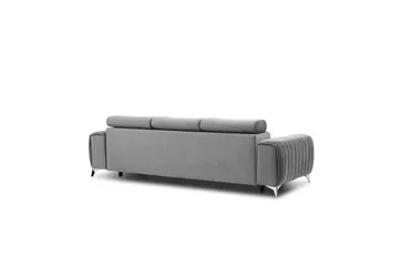 Laurece Sovesofa 3-seter - Grå - Møbler - Sofaer - Sovesofaer - 3 seters sovesofa