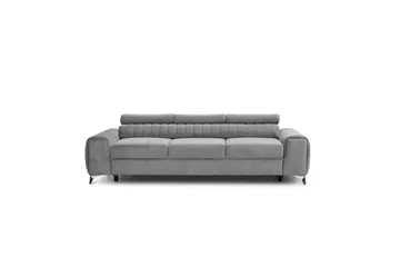 Laurece Sovesofa 3-seter - Grå - Møbler - Sofaer - Sovesofaer - 3 seters sovesofa