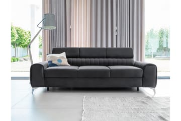 Laurece Sovesofa 3-seter - Grå - Møbler - Sofaer - Sovesofaer - 3 seters sovesofa