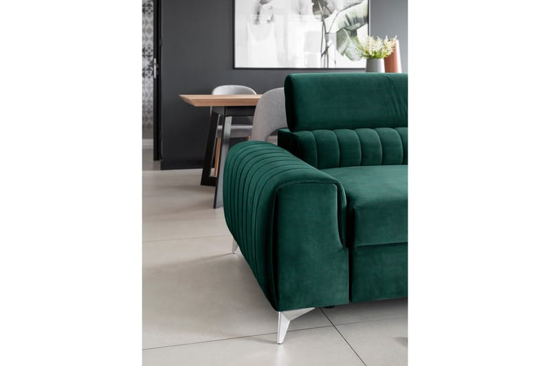 Laurece Sovesofa 3-seter - Grønn - Møbler - Sofaer - Sovesofaer - 3 seters sovesofa