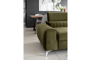Laurece Sovesofa 3-seter - Grønn - Møbler - Sofaer - Sovesofaer - 3 seters sovesofa