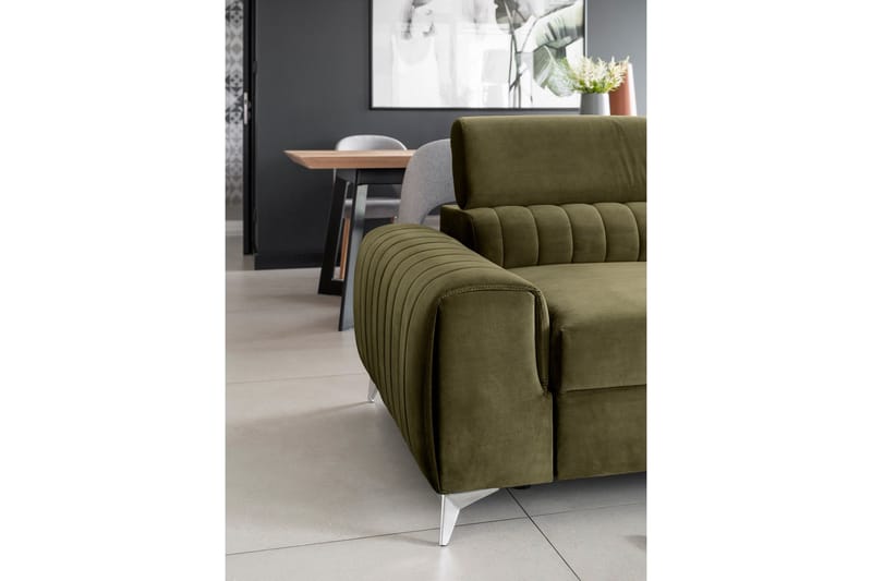 Laurece Sovesofa 3-seter - Grønn - Møbler - Sofaer - Sovesofaer - 3 seters sovesofa