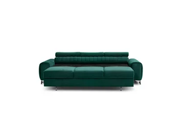 Laurece Sovesofa 3-seter - Grønn - Møbler - Sofaer - Sovesofaer - 3 seters sovesofa