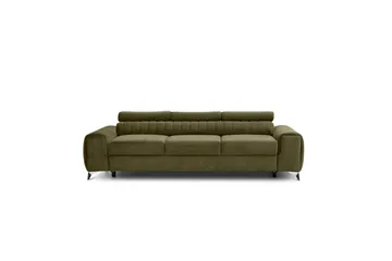 Laurece Sovesofa 3-seter - Grønn - Møbler - Sofaer - Sovesofaer - 3 seters sovesofa