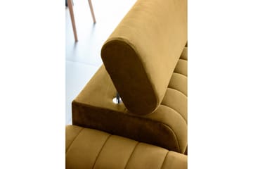 Laurece Sovesofa 3-seter - Gul - Møbler - Sofaer - Sovesofaer - 3 seters sovesofa