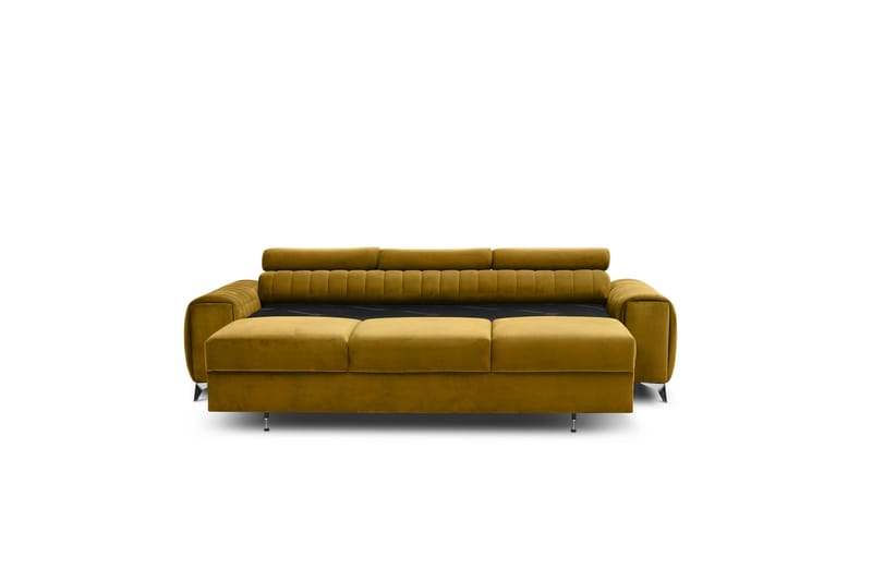 Laurece Sovesofa 3-seter - Gul - Møbler - Sofaer - Sovesofaer - 3 seters sovesofa
