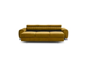 Laurece Sovesofa 3-seter - Gul - Møbler - Sofaer - Sovesofaer - 3 seters sovesofa