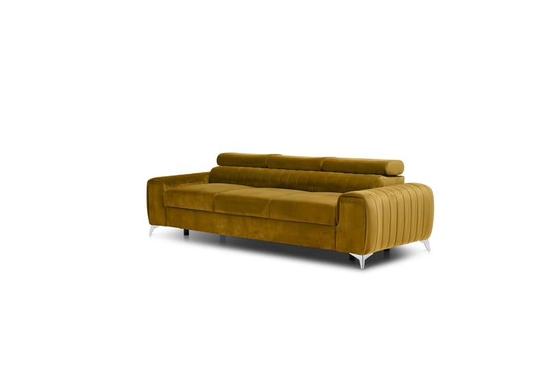 Laurece Sovesofa 3-seter - Gul - Møbler - Sofaer - Sovesofaer - 3 seters sovesofa