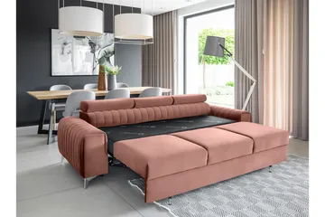 Laurece Sovesofa 3-seter - Rosa - Møbler - Sofaer - Sovesofaer - 3 seters sovesofa