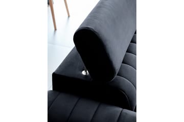 Laurece Sovesofa 3-seter - Svart - Møbler - Sofaer - Sovesofaer - 3 seters sovesofa
