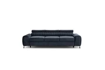 Laurece Sovesofa 3-seter - Svart - Møbler - Sofaer - Sovesofaer - 3 seters sovesofa