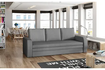 Lerma Sovesofa - Grå - Møbler - Sofaer - Sovesofaer - 3 seters sovesofa