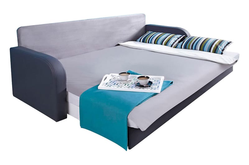 Lido Sovesofa 208x75x86 cm - Grå - Møbler - Sofaer - Sovesofaer - 3 seters sovesofa