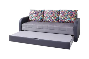 Lido Sovesofa 208x75x86 cm - Grå - Møbler - Sofaer - Sovesofaer - 3 seters sovesofa