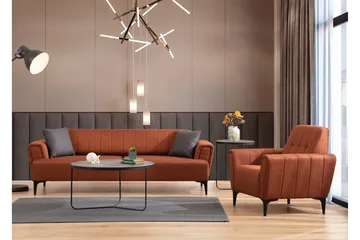 Lilesville 3-seter Sovesofa - Rød - Møbler - Sofaer - Sovesofaer - 3 seters sovesofa