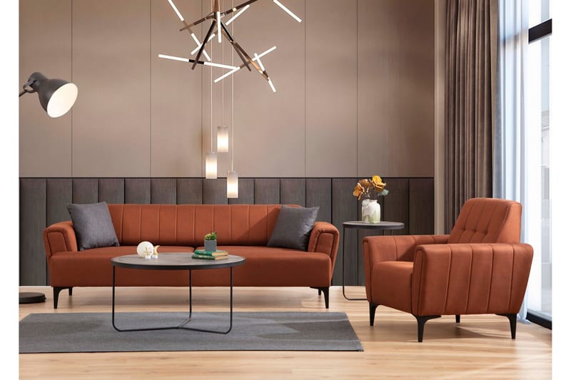 Lilesville 3-seter Sovesofa - Rød - Møbler - Sofaer - Sovesofaer - 3 seters sovesofa