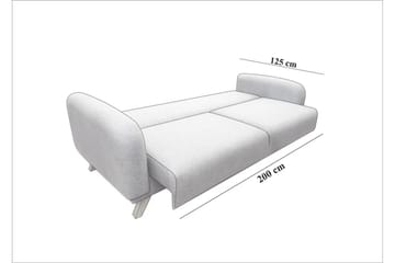 Malkiat Sovesofa - Cream - Møbler - Sofaer - Sovesofaer - 3 seters sovesofa