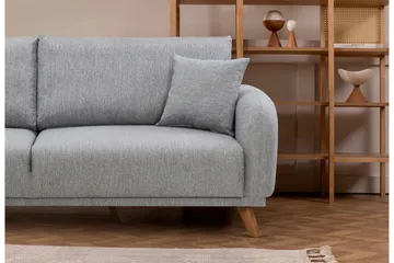 Malkiat Sovesofa - Grå - Møbler - Sofaer - Sovesofaer - 3 seters sovesofa