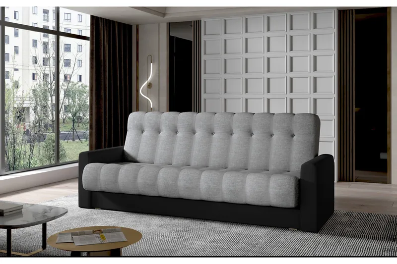 Masin 3-seters Sovesofa - Grå - Møbler - Sofaer - Sovesofaer - 3 seters sovesofa