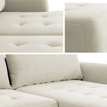 3-seters sovesofa med divan BUENO Cruz 09 Venstrevendt - Lys beige - Møbler - Sofaer - Sovesofaer - Langsgående sovesofa