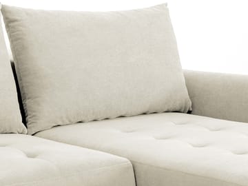 3-seters sovesofa med divan BUENO Cruz 15 Venstrevendt - Mørk beige - Møbler - Sofaer - Sovesofaer - Langsgående sovesofa