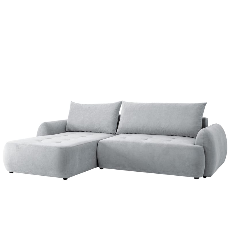 3-seters sovesofa med divan BUENO Cruz 80 Venstrevendt - Lysegrå - Møbler - Sofaer - Sovesofaer - Langsgående sovesofa
