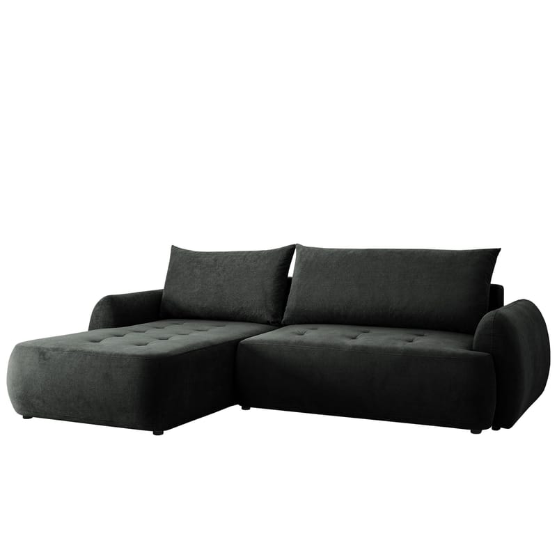 3-seters sovesofa med divan BUENO Cruz 97 Venstrevendt - Mørkegrå - Møbler - Sofaer - Sovesofaer - Langsgående sovesofa