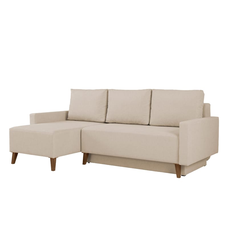 3-seters sovesofa med divan OVIEDO Verita 03 - Beige - Møbler - Sofaer - Sovesofaer - Hjørnesovesofa