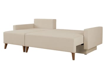 3-seters sovesofa med divan OVIEDO Verita 03 - Beige - Møbler - Sofaer - Sovesofaer - Hjørnesovesofa