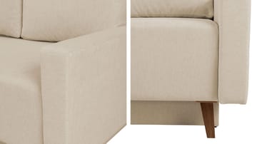 3-seters sovesofa med divan OVIEDO Verita 75 - Mørkegrønn - Møbler - Sofaer - Sovesofaer - Hjørnesovesofa