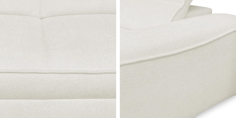 3-seters sovesofa med divan VITO Velo 623 Venstrevendt - Beige - Møbler - Sofaer - Sovesofaer - Forovervendt sovesofa