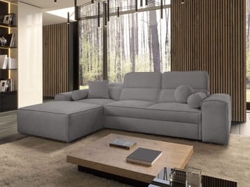 3-seters sovesofa med divan VITO Velo 635 Venstrevendt - Mørkegrå - Møbler - Sofaer - Sovesofaer - Forovervendt sovesofa