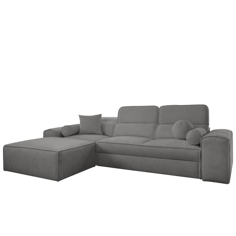 3-seters sovesofa med divan VITO Velo 635 Venstrevendt - Mørkegrå - Møbler - Sofaer - Sovesofaer - Forovervendt sovesofa